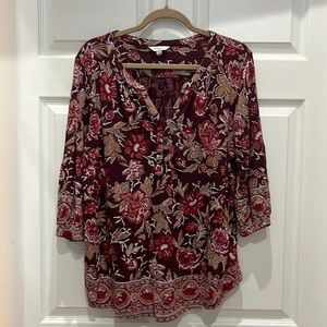 Lucky Brand boho style blouse